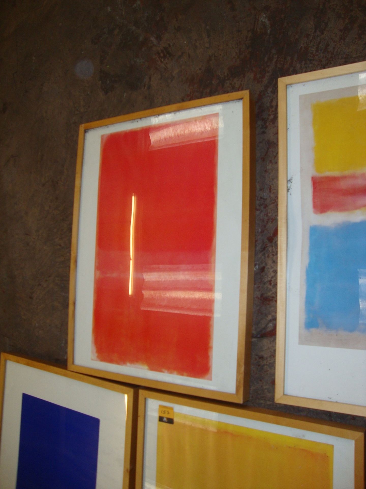 5 off assorted Rothko and Rothko-style pictures each in their own wooden frame, each with overall - Image 7 of 7