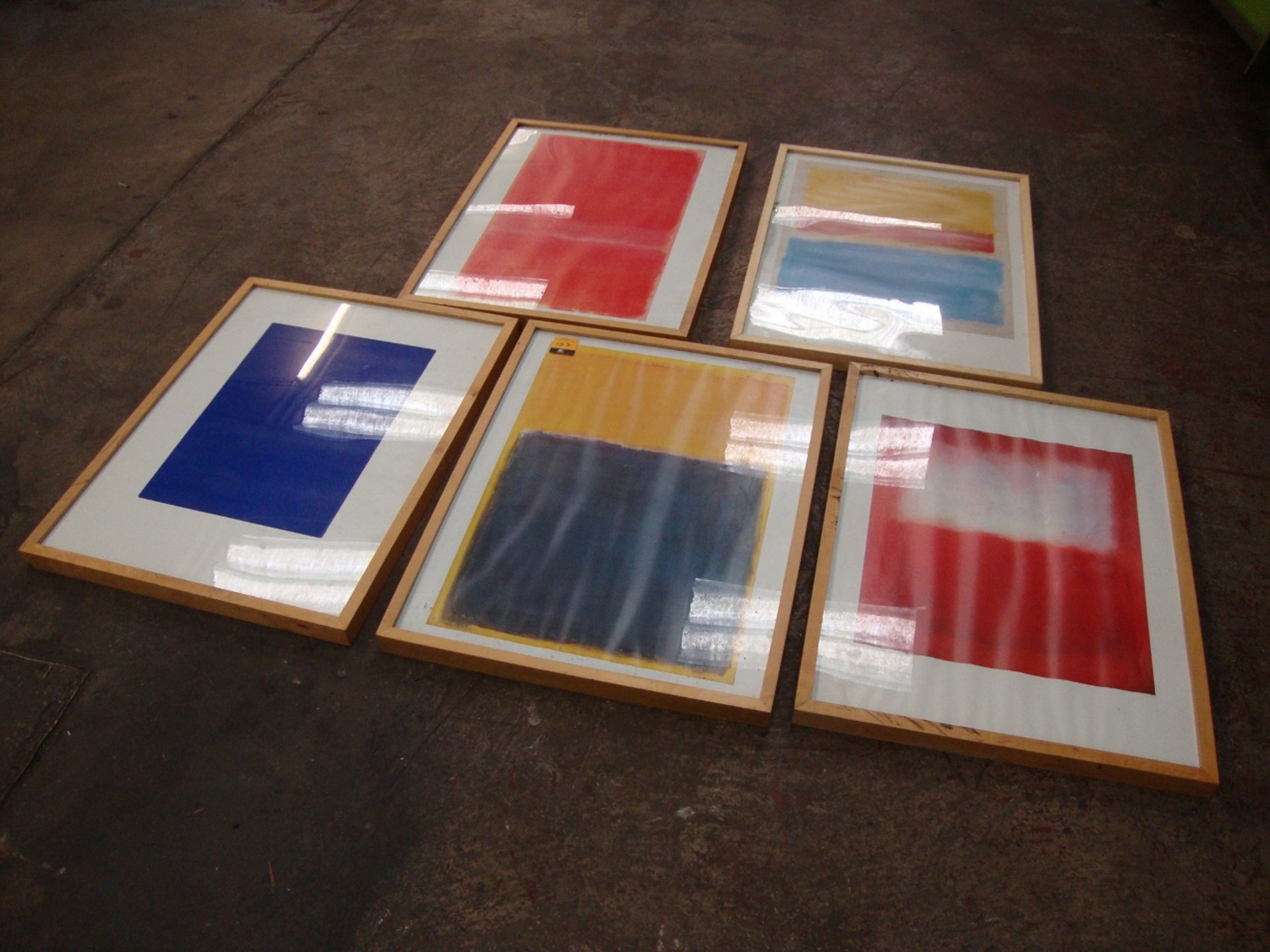 5 off assorted Rothko and Rothko-style pictures each in their own wooden frame, each with overall - Image 2 of 7