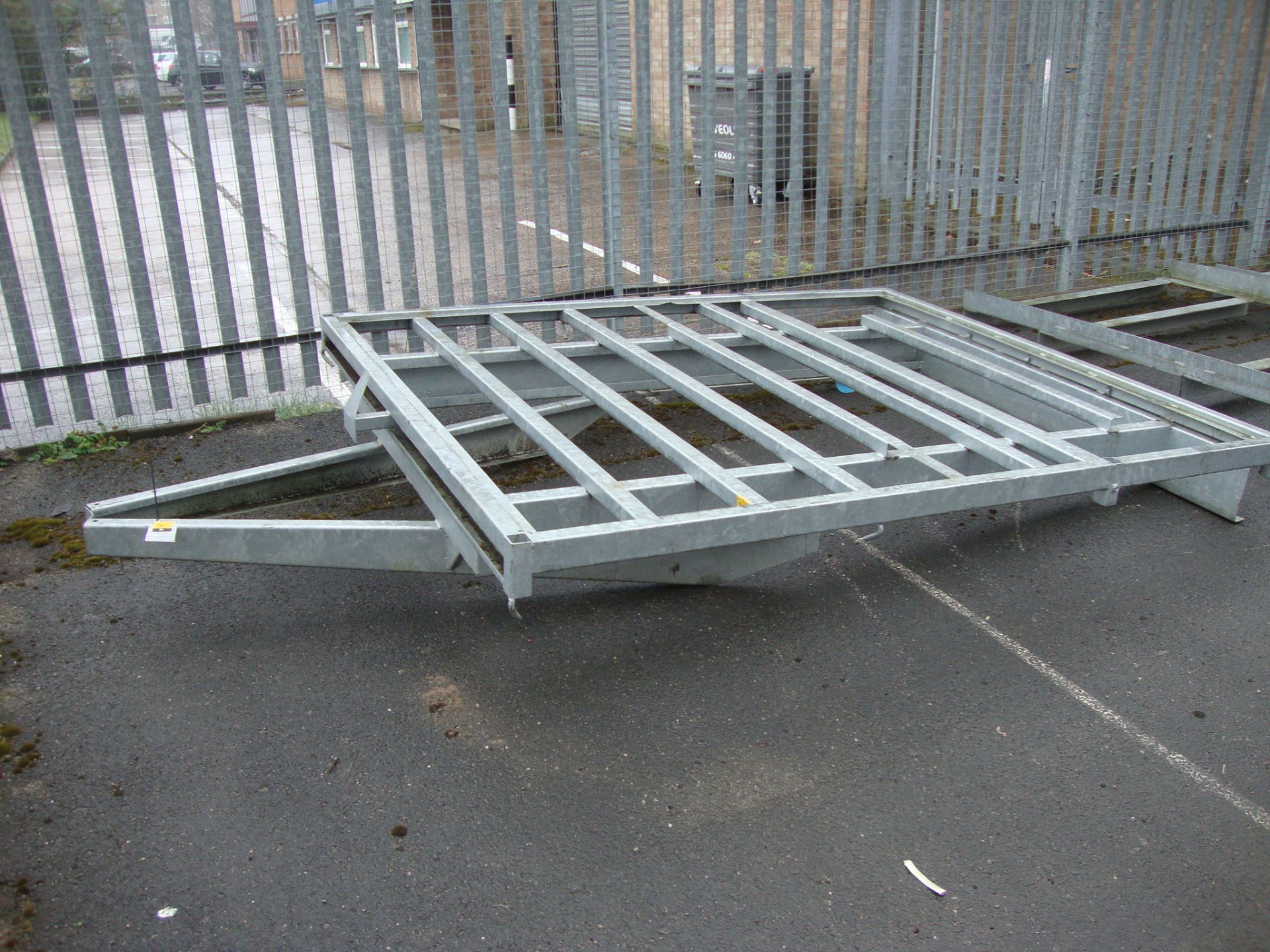 Trailer chassis/frame – galvanised, bed size 256cm (l) x 213cm (w), excluding the A-frame as