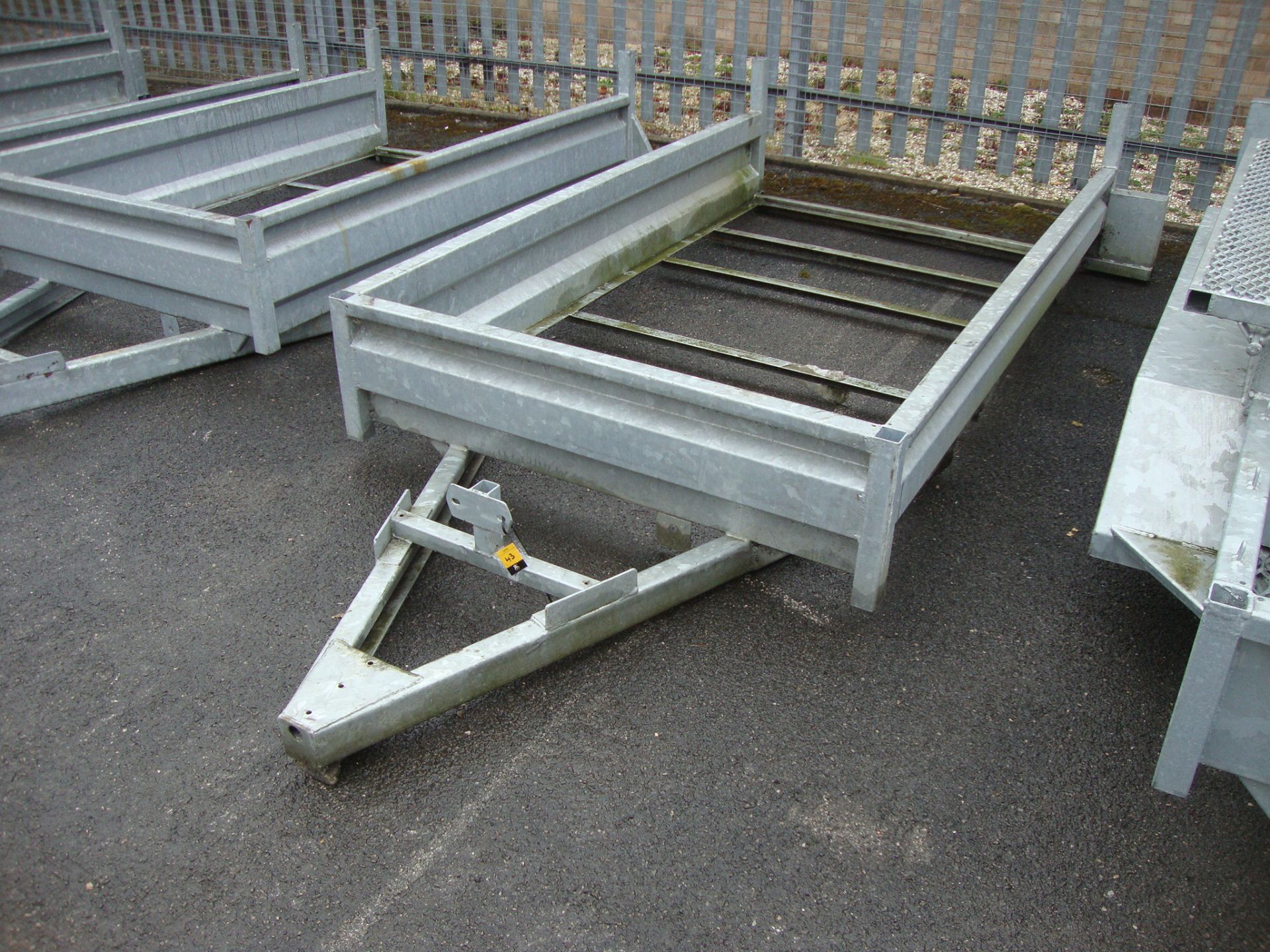 Trailer chassis/frame – galvanised, bed size 213cm (l) x 121cm (w), excluding the A-frame as - Image 2 of 2