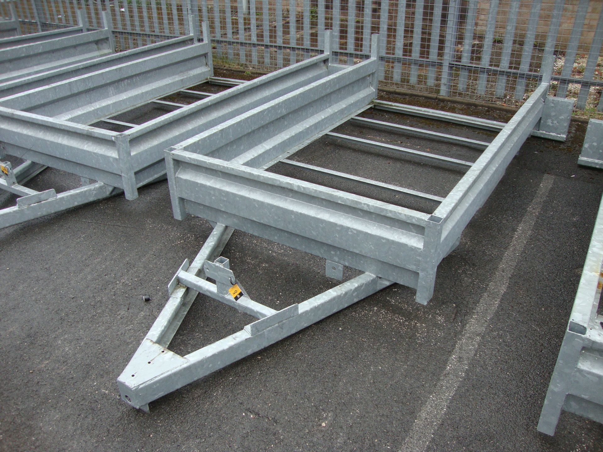 Trailer chassis/frame – galvanised, bed size 213cm (l) x 121cm (w), excluding the A-frame as - Image 2 of 2