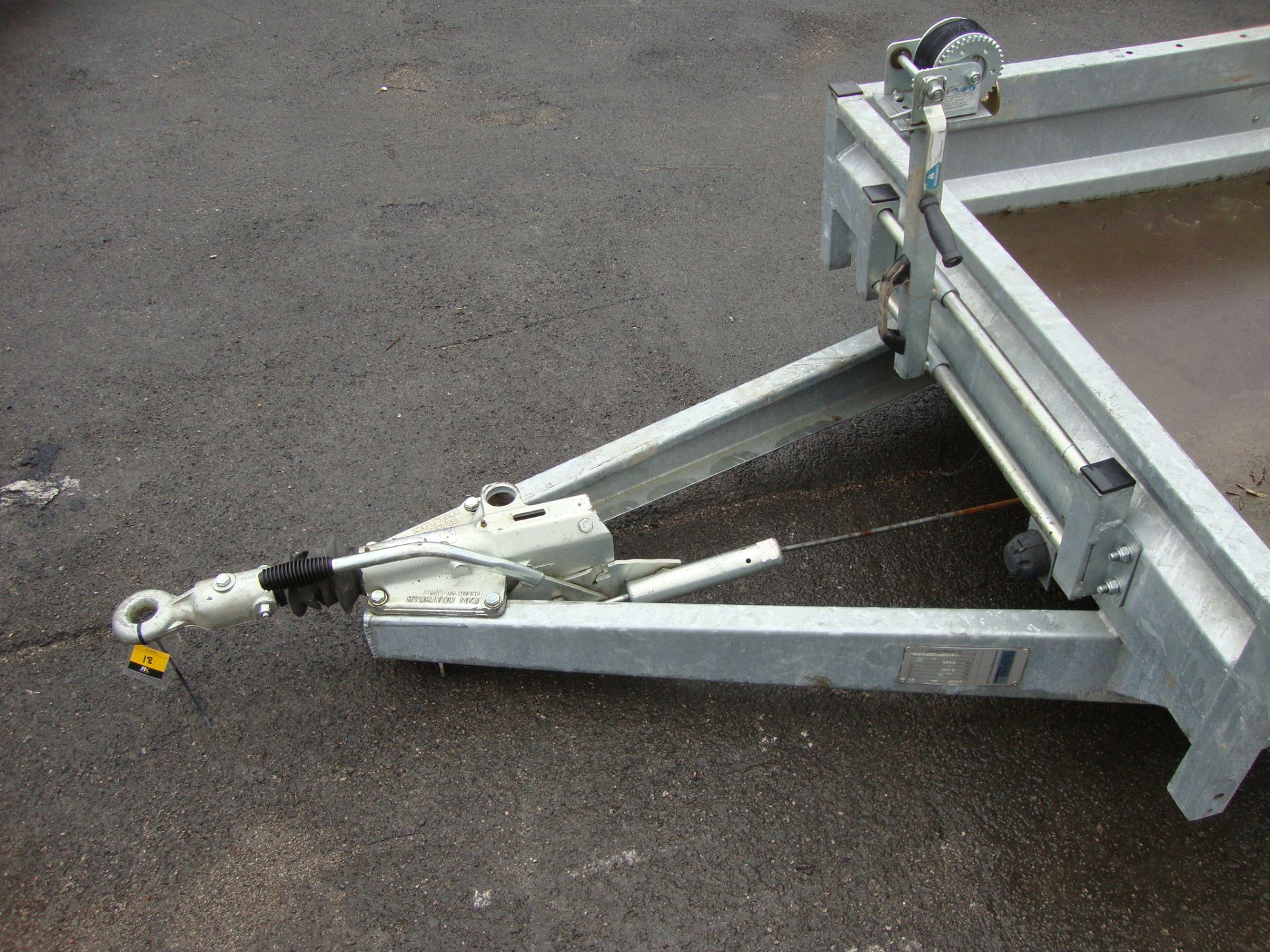 Single axle trailer with open rear (suitable for attaching a small drop down panel or a large ramp), - Image 6 of 7