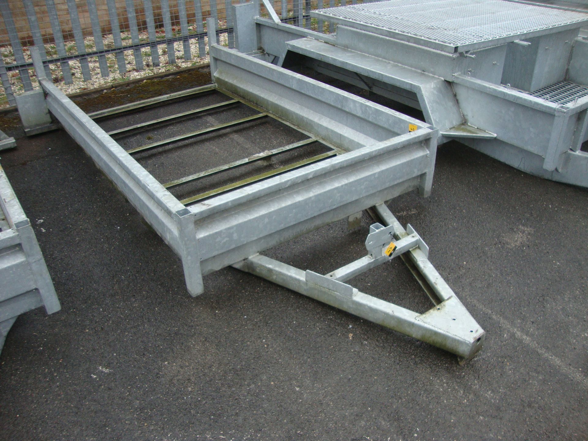 Trailer chassis/frame – galvanised, bed size 213cm (l) x 121cm (w), excluding the A-frame as