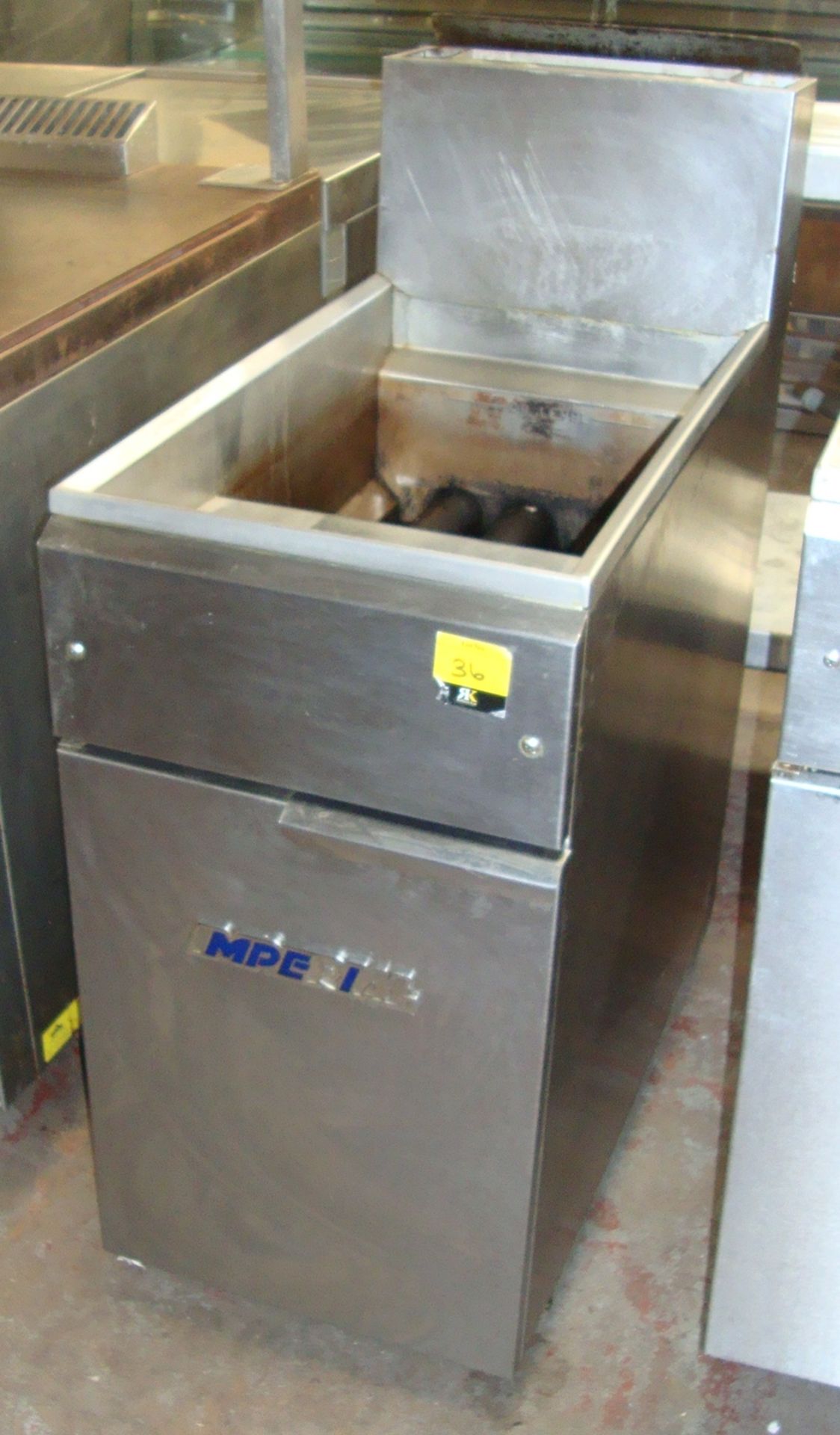 Imperial stainless steel floorstanding deep fat fryer