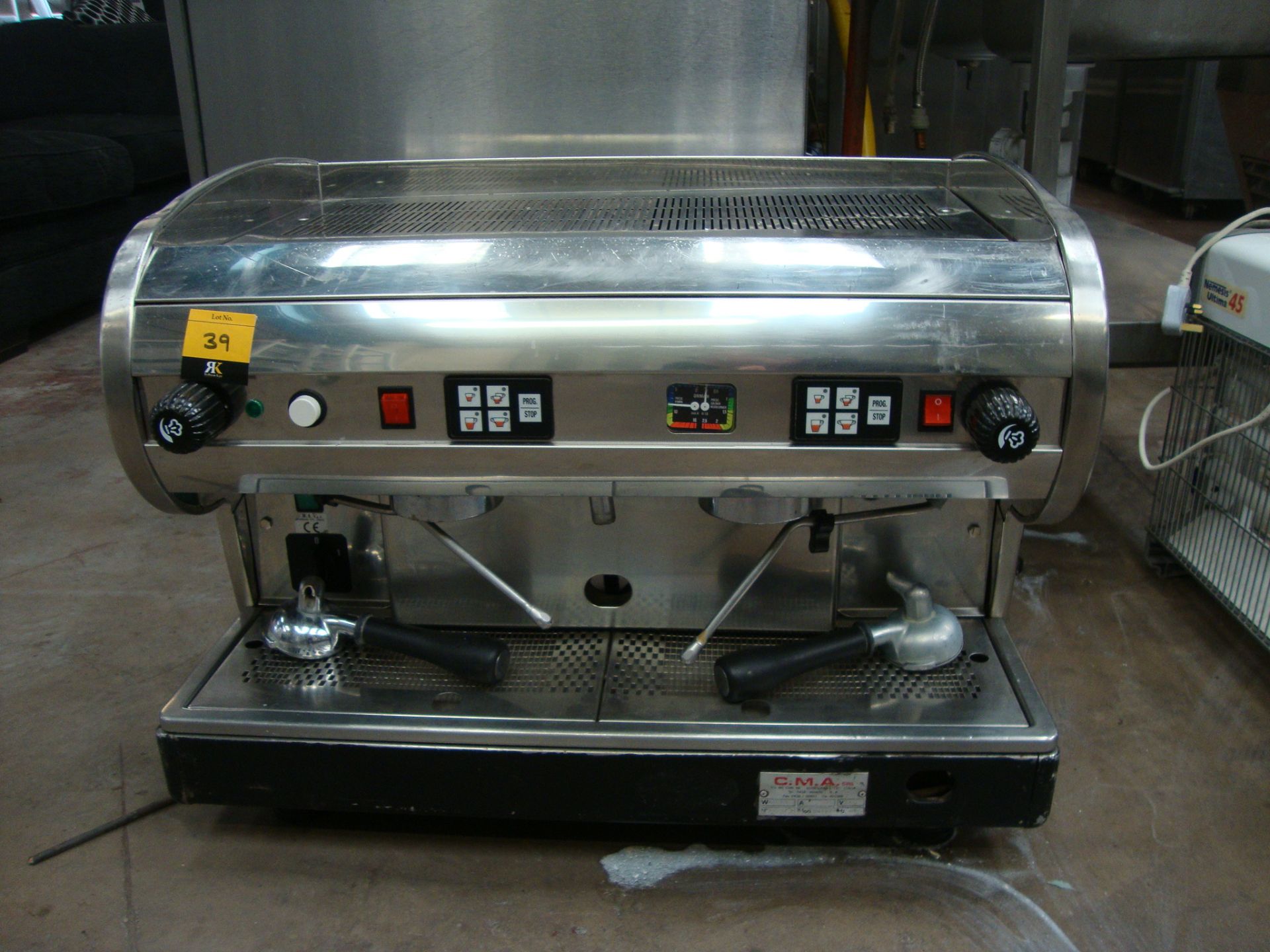 Stainless steel commercial twin head coffee machine - Image 4 of 5