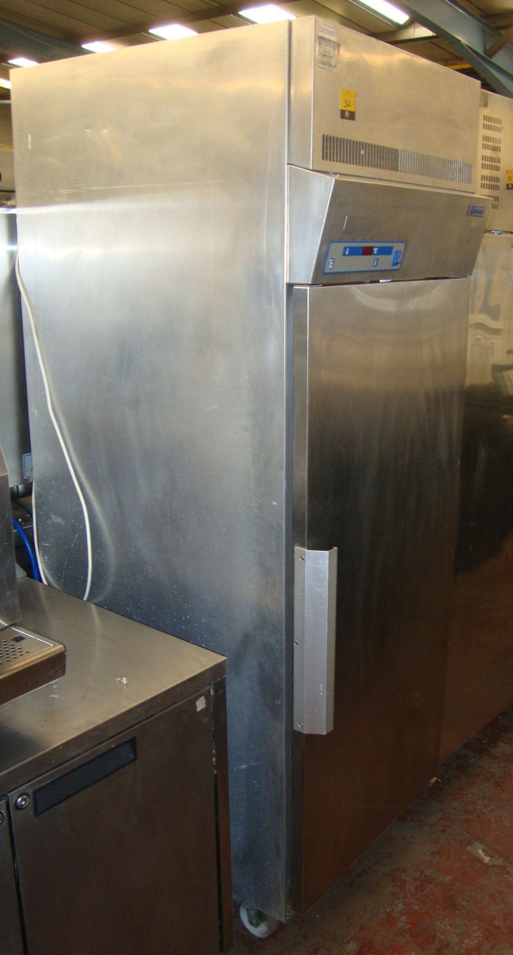 Gram F600 OPRHSE stainless steel mobile tall freezer