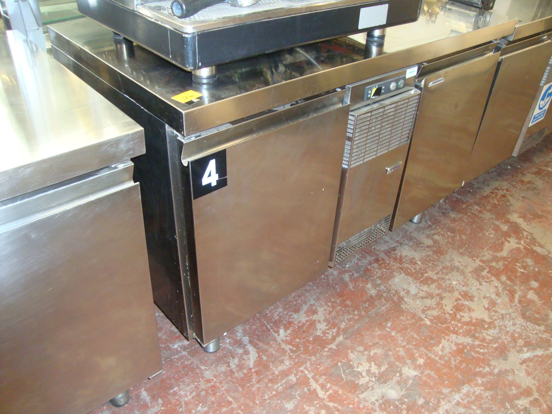Electrolux TRN132A stainless steel prep counter with freezer compartments below same - Image 2 of 4