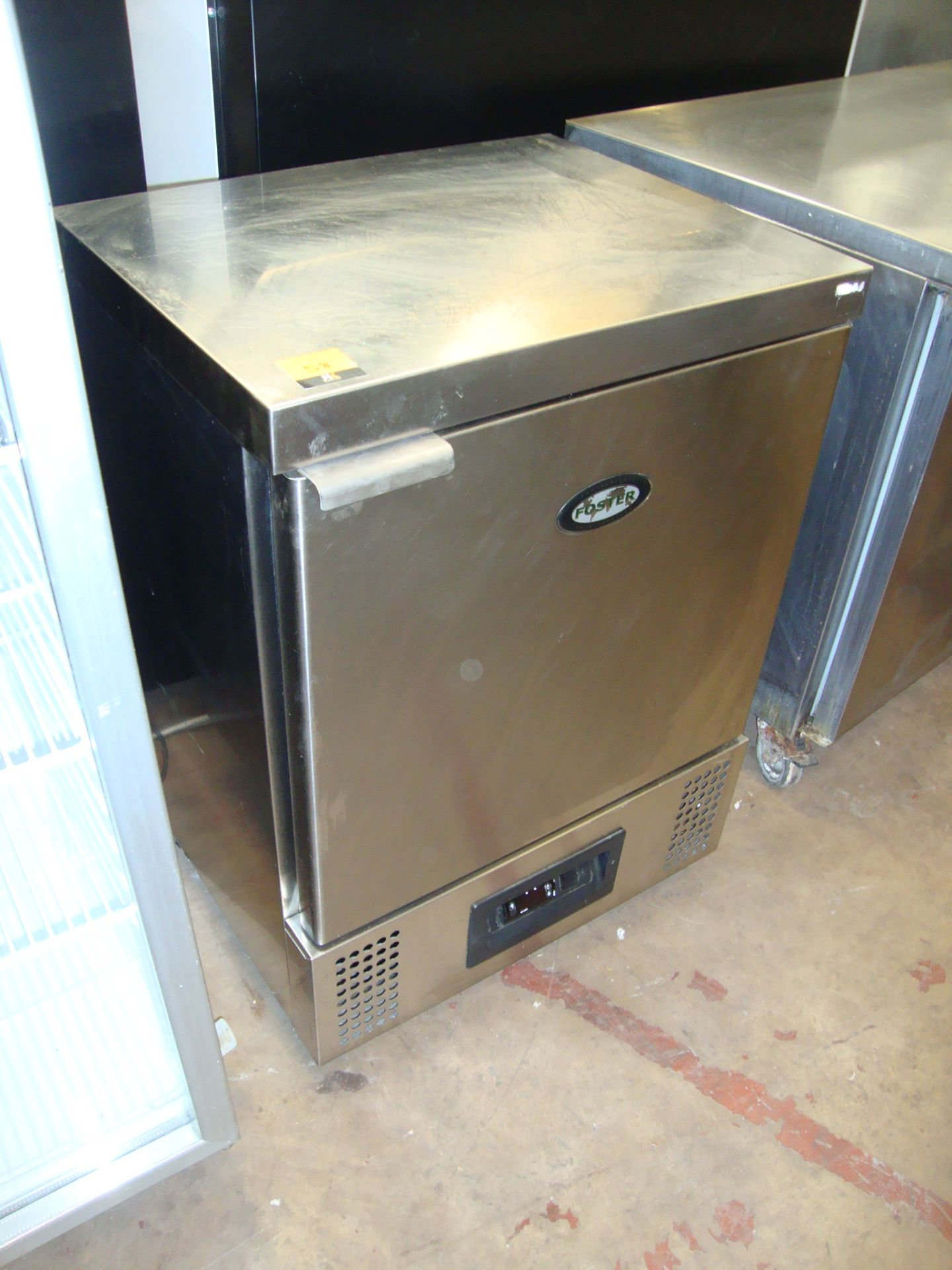 Foster HRB120 stainless steel counter height fridge