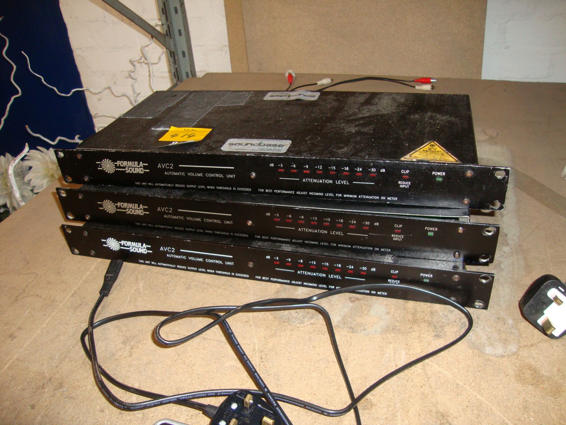 3 off Formula Sound model AVC2 rack mountable automatic volume control ...