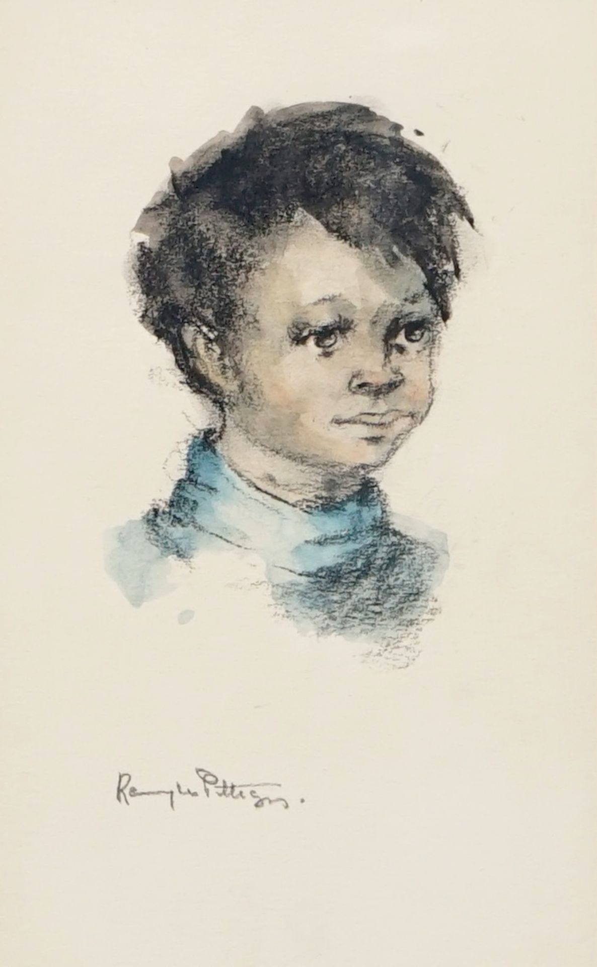 Remi de Pillecyn (1920-1986), three portraits, mixed technique on paper Dim.: 40,5 x 49,5 cm ( - Image 3 of 4