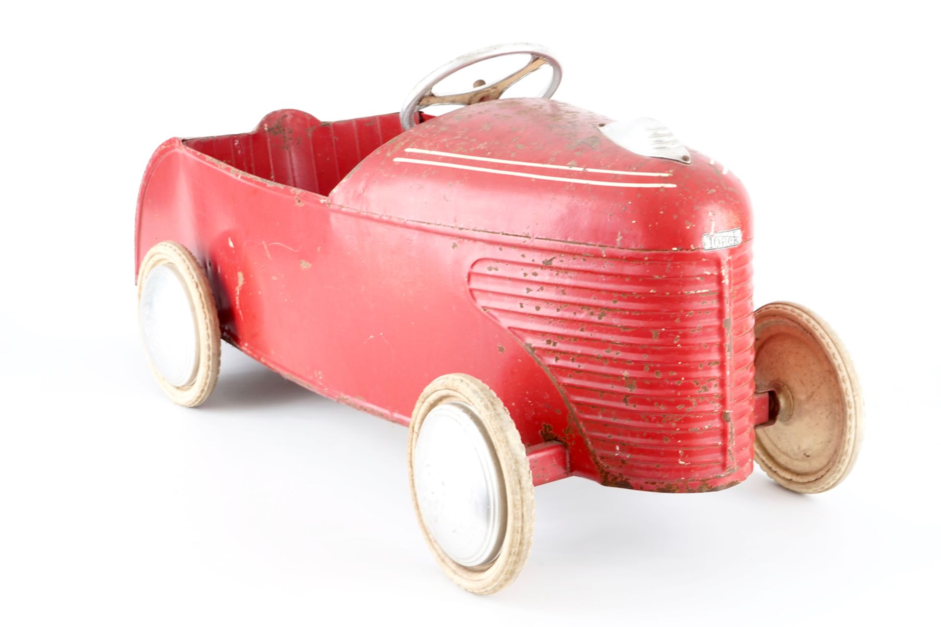 A Torck children's pedal car, mid 20th C. L: 108 cm, W: 48 cm  Condition reports and high resolution - Image 2 of 8