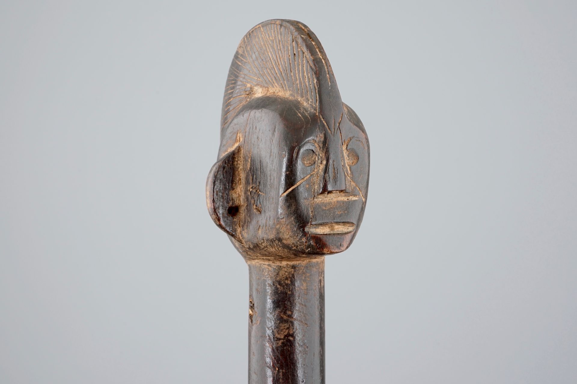 An African carved wood figure of a fertility doll, Mossi, Congo, 1st half 20th C. H.: 43 cm