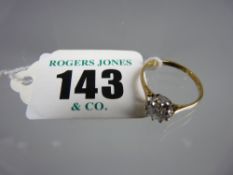 An 18 carat gold single stone diamond ring, approximately 0.55 carat