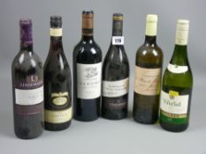 Six bottles of vintage wine - a 2011 Domaine De La Baume Merlot, a 2009 McPherson Family Vineyard