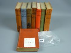 Books - a first edition P G Wodehouse titled 'Quick Service' and seven other various titled hardback