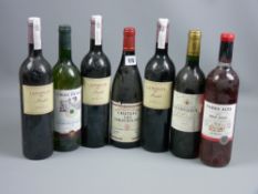 Seven bottles of vintage wine, 2005 dates - three Laithwaite Merlot, one Croixduprey Colombard