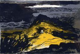 JOHN PIPER three coloured Curwen press lithographs - each of Welsh landscapes and entitled verso