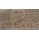 VARIOUS LETTERS RELATING TO DYLAN THOMAS - two interesting Vernon Watkins letters, one of which