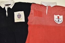 FOUR VINTAGE ARMED FORCES RUGBY UNION JERSEYS Condition: all appear to be in wearable condition,