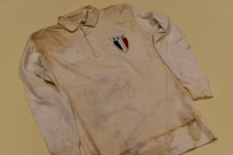 FRENCH INTERNATIONAL RUGBY UNION JERSEY MATCH-WORN BY WALTER SPANGHERO Condition: discolouration