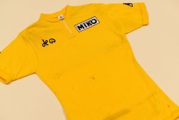 EDDY MERCKX 1975 TOUR DE FRANCE 'MOLTENI' YELLOW JERSEY Condition: excellent, complete with 'MIKO'