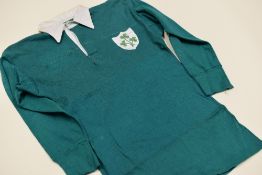 IRISH RUGBY UNION JERSEY MATCH-WORN BY TONY O'REILLY Condition: excellent including crest, collar,