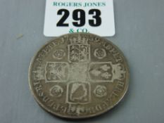 A 1739 silver five shilling piece