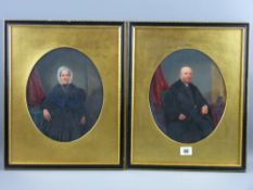 Late 19th/early 20th Century School, oval format, a pair of coloured heightened portrait photographs