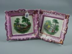 Sunderland lustre - an oblong plaque from the Sporting Series by Moore & Co (chip to the base and