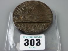 A Lusitania commemorative medallion, 1915