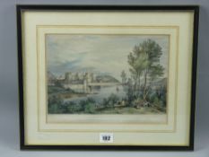 G HAWKINS after G PICKERING colour lithograph - entitled 'The Conway Tubular Bridge and Castle'
