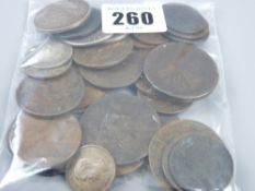 A large parcel of mainly British 19th Century bronze coinage