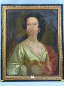 19th Century School oil on board - portrait of a lady, 65 x 52 cms (Provenance: in the Stevenson/
