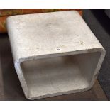 A stylish angular 'concrete' coffee table