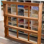 A vintage pine open dresser/rack