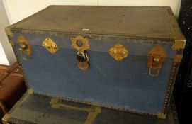 A large early twentieth century cabin trunk