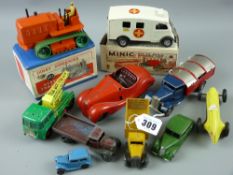 Dinky, Minic, Schuco, Triang diecast and tinplate vehicles to include a mint and boxed Dinky