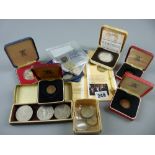 A parcel of mixed commemorative royalty and other coinage etc (box marked three)