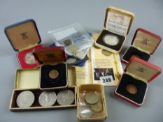 A parcel of mixed commemorative royalty and other coinage etc (box marked three)