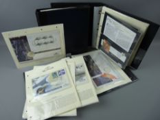 Three albums of Millennium first day covers and coin covers to include two silk, seven five pound,