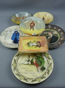 Royal Doulton series ware Dickens plate, D6306, a Burns plate coaching series, D4746, a Falstaff