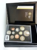 A cased Royal Mint 2012 ten coin proof set
