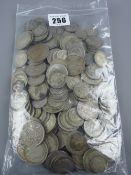 Approximately 53 troy ozs of British pre-1940's silver coinage, majority one shilling and two