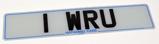 1 WRU VEHICLE LICENCE PLATE WITH RETENTION CERTIFICATE