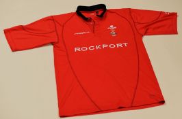 WALES INTERNATIONAL JERSEY WORN BY CAPTAIN JONATHAN HUMPHREYS v ENGLAND February 22nd 2003, by