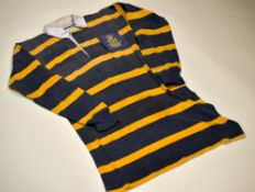 MATCH-WORN RUGBY UNION JERSEY BY BRIAN 'STACK' STEVENS FOR CORNWALL, circa early 1970s, bearing No.1