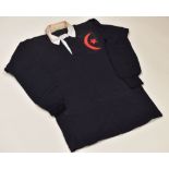 VINTAGE SARACENS RFC JERSEY, black, non-numbered, internal label for Mansfield of Banbury Condition: