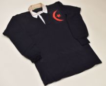 VINTAGE SARACENS RFC JERSEY, black, non-numbered, internal label for Mansfield of Banbury Condition: