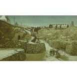 KEITH ANDREW artist's proof etching - Old Amlwch Port, signed and dated 1977, 19.5 x 31 cms