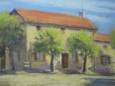 HEATHER CRAIGMILE pastels - 1. Provence farmstead, signed, 20 x 27.5 cms and 2. red roofed